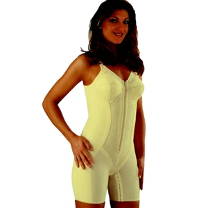 Body Bermuda Shaper Scudotex Cotton Confort + strappo coppa C color champagne - Foto 1 di 2