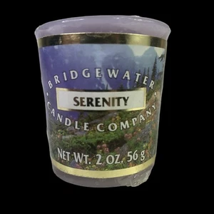 Bridgewater Candle Company SERENITY Votive Candle 2 oz. 15 Hours Of Aroma Bliss - Picture 1 of 5