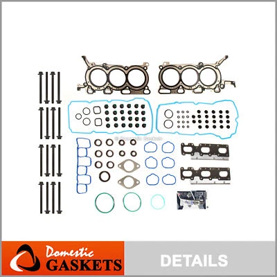 Juego de juntas de culata pernos de culata aptos para Ford Edge Explorer Taurus Flex 11-19 3,5 L V6 Foto 1 de 4