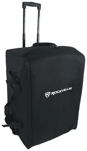 Rockville Rolling Travel Bag w/Wheels Fits SoundTube SM1001P-BK Speaker - Picture 1 of 12