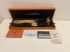 Stuhrling WB128115 Yellow Gold Skeleton Watch Crocodile strap discontinued 