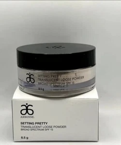 2x Arbonne Setting Pretty Translucent Loose Powder Broad Spectrum SPF 15 8.5G - Picture 1 of 2