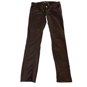 Guess Jeans W32 W32 Slim Straight Dark Brown Soft Stretch Low Rise Waist Y2K - Picture 1 of 12