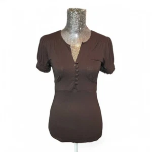Vintage The Limited Y2K Grunge Babydoll Top Women XS Earthy Dark Academia Goth - Picture 1 of 6