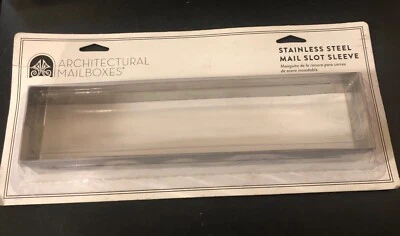 Architectural Mailboxes MSS003AM Mail Stainless Steel Slot Sleeve New - Image 1 of 4