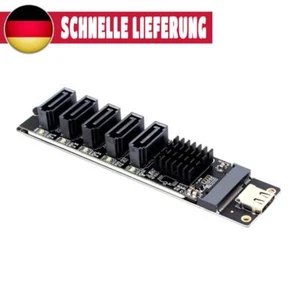 Type C To 5-Port SATA 3.0 Adapter Card 6Gbps JM575+JMS580 Chip for PC Computer - Bild 1 von 12