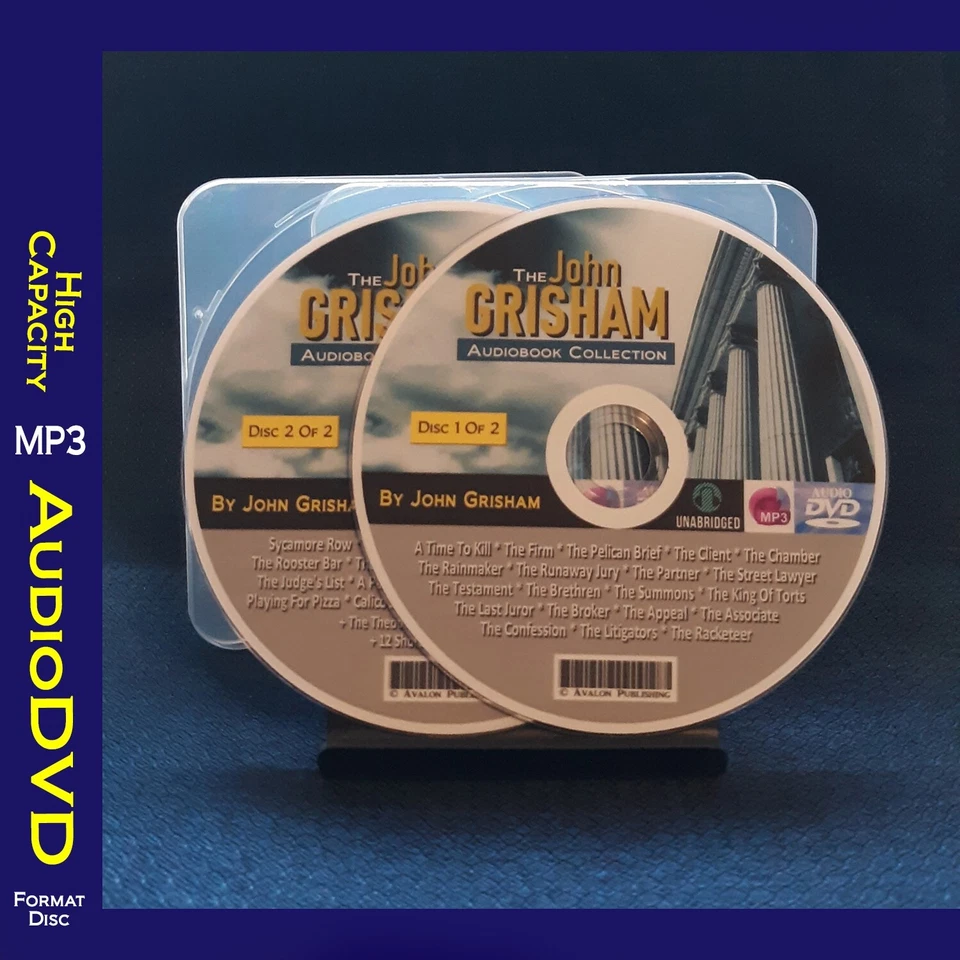 The JOHN GRISHAM Legal Thrillers & More - 56 MP3 Audiobook Collection - Image 1 of 1