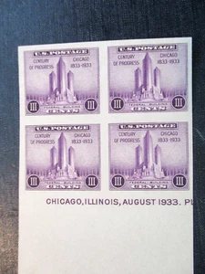 Federal Building Chicago-American Philatelic Society block of 4 #731 - Picture 1 of 1