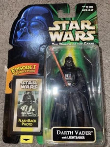 1998 STAR WARS POWER OF THE FORCE EPISODE 1 DARTH VADER WITH LIGHTSABER - Picture 1 of 5
