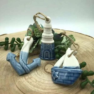Bomboniera Battesimo Comunione Compleanno Appendini Marini in Ceramica - AD E... - Foto 1 di 4
