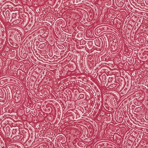 Fat 1/4 Sale 18"x22" - Woodside Blossom Rose Paisley - Robert Kaufman Cotton - Picture 1 of 1