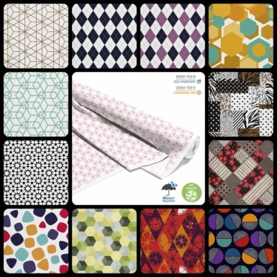 Polsterstoff-Bedruckter Meterware Wasserdicht Outdoorstoff Oeko-Tex-Geometrisch2 - Bild 1 von 4