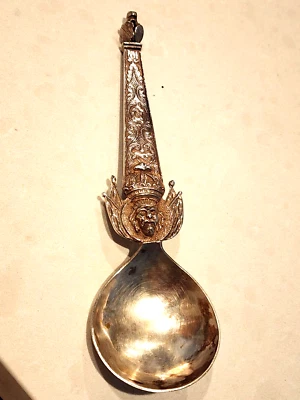 Beautiful 1850's Hanau Germany 800 Silver Spoon - Image 1 of 4