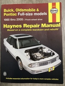 Haynes Repair Manual 19020 BUICK OLDSMOBILE PONTIAC 1985-2005 FULL SIZE MODELS - Picture 1 of 5