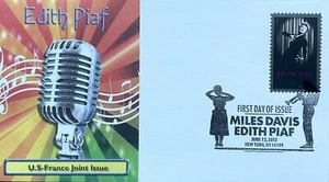 Fleetwood 4692 French Superstar Edith Piaf Slogan Cancel  - Picture 1 of 2