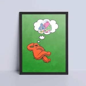 Art Print, Meeple Boardgame Art Print, Game Room Wall Poster, Desk Picture, Gift - Picture 1 of 1