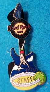 ACAPULCO MEXICO STAFF 19th ANNIVERSARY CLIFF DIVER GUITAR Hard Rock Cafe PIN LE - Picture 1 of 1