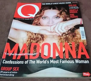 MADONNA on Cover & Within Q Magazine, March 1998. Free UK Postage - Picture 1 of 5
