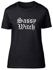 Sassy Witch Fitted Womens Ladies T Shirt