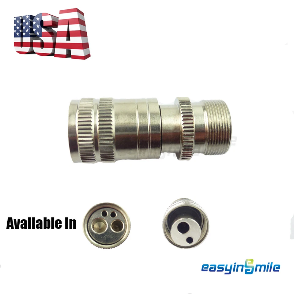 Cambiador de conversión adaptador manguera tubo pieza de mano dental de alta velocidad 4 orificios/2 orificios Foto 1 de 4