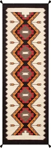 Southwest Navajo Kilim Area Rug Native American Indian Tribal Wool Runner 2.6x8 - Picture 1 of 2
