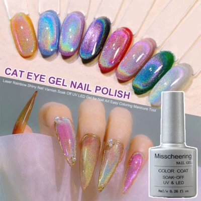 Katzenaugen-Nagellack Regenbogen-Uv-Gel-Kristalllack Universeller Magnetlack ∧ - Bild 1 von 4