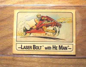 1986 - Laser Bolt Card With He Man - Masters Of The Universe - Wonder Bread 💥💥 - Picture 1 of 2