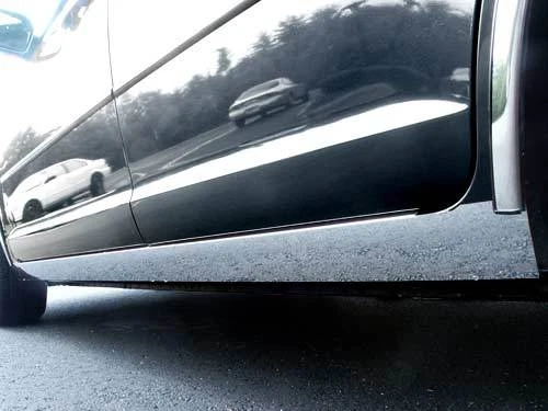 SE ADAPTA A LINCOLN MKZ 2007-2012 ACERO INOXIDABLE CROMO PUERTA INFERIOR MOLDURA 4 PIEZAS Foto 1 de 1