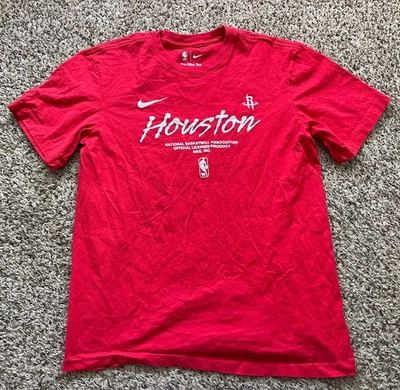 Nike NBA Houston Rockets T Shirt Mens Small Red Short Sleeve - Image 1 of 4