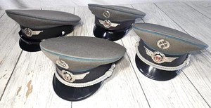 🎖️Lot 4 - East German NVA Air Force Visor Caps DDR Uniform Hat Insignia 1856🎖️ - Picture 1 of 19