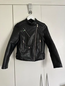 ZARA Faux Leather Biker Jacket – XS - Picture 1 of 4