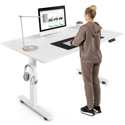 Höhenverstellbarer Schreibtisch Rapalo 140 x 80 cm, Home-Office di volio - Bild 1 von 4