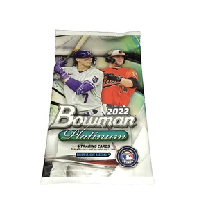 (1) 2022 Bowman Platinum Baseball Factory Sealed Pack-4 Cards-Free Shipping - Picture 1 of 3