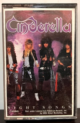 CINDERELLA - Night Songs (1986) - Cassette Tape - EX Condition - Bild 1 von 4