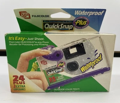 Fuji 1995 35 mm QuickSnap impermeable vintage caducado 1996 nuevo Foto 1 de 4