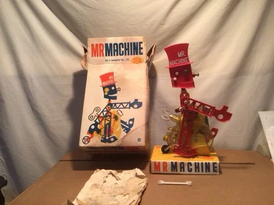 Juguete de cuerda ideal Mr. Machine vintage años 60 - con caja/llave funciona Foto 1 de 4