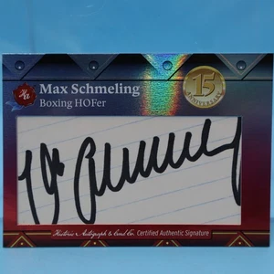 Historisches Auto 15th Ann. 2025 Max Schmeling Boxen signed Cut Autogramm #2/3 - Bild 1 von 2
