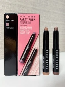 Bobbi Brown Mini Long-wear Cream Shadow Stick Duo- Golden Pink, Dusty Mauve - Picture 1 of 1