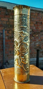 WW1 Trench Art Vase Collector Unique Decoration Home Man Cave 1916 - Picture 1 of 7