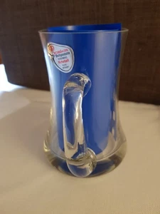 Bierkrug aus Glas ca. 0,4 l mit Gravur  Initialen  L S - Bild 1 von 7