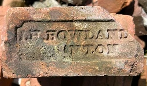 1880 Antique Clay Brick RARE I H HOWLAND of Taunton Mass. RARE FIND COLLECTORS - Picture 1 of 2