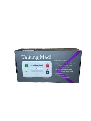 Orka Talking Madi White Voice Recordable Pill Reminder Alarm Clock Open Box - Image 1 of 4