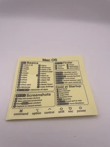 Mac OS Shortcutsticker transparent - Bild 1 von 1