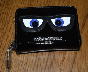 Karl Lagerfeld Paris Maybelle Zip Around Mini Wallet Blue 0964 - NWOT - Picture 1 of 4