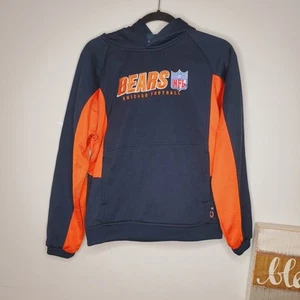 Reebok NFL Chicago Bears Orange Blue Hoodie EUC L - Picture 1 of 11