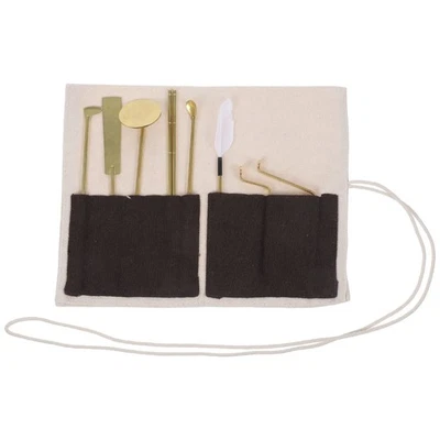  7pcs Strumenti di incenso in ottone Strumenti di incenso cono di incenso che - Immagine 1 di 4