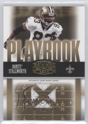 2006 Donruss Gridiron Gear Playbook X's Jerseys /250 Donte Stallworth Donte' - Image 1 of 2