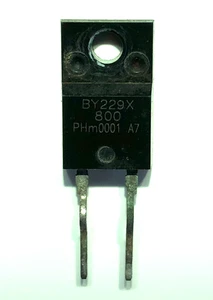BY229X-800 Fast recovery diode 800V 8A TO-220F Genuine Philips part x 1 pcs - Picture 1 of 1