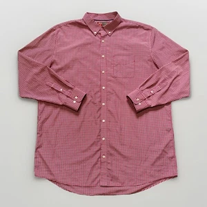 Chick-fil-A Team Style by Oobe Red White Check L/S Button Down Shirt Men’s 2XLT - Picture 1 of 11