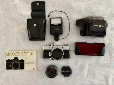 Minolta SRT 101 Kit. Excellent Condition, Film Tested - Image 1 of 4